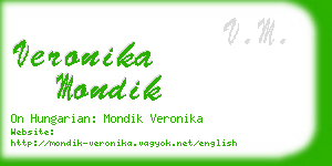 veronika mondik business card